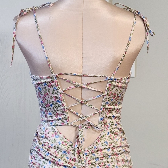 New!For Love and Lemons Baby Butterflies Slip Dress - Picture 9 of 16